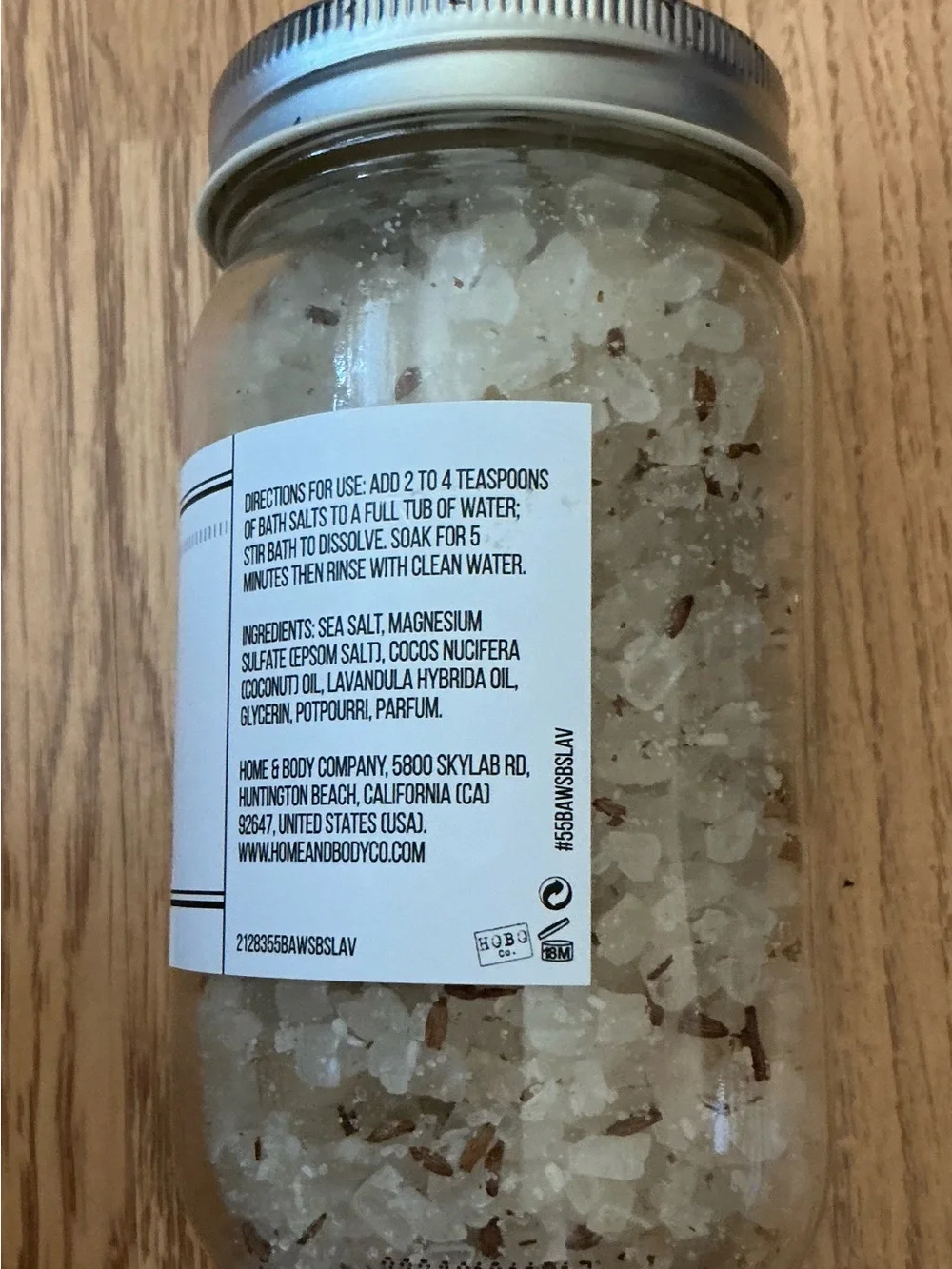 Set of 3 Botanical & Wellness Bath Salts- Lavender/Rose/Tangerine- 16 Oz- New
